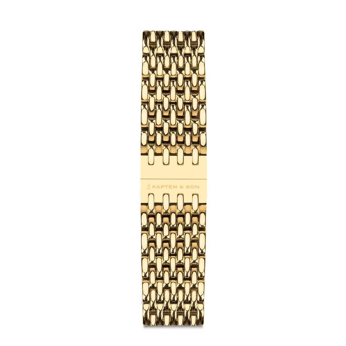 Kpten & Son Woven Steel Strap Gold